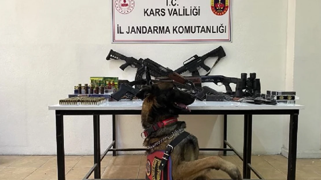 Kars'ta jandarmadan silah mühimmat kaçakçılığı operasyonu