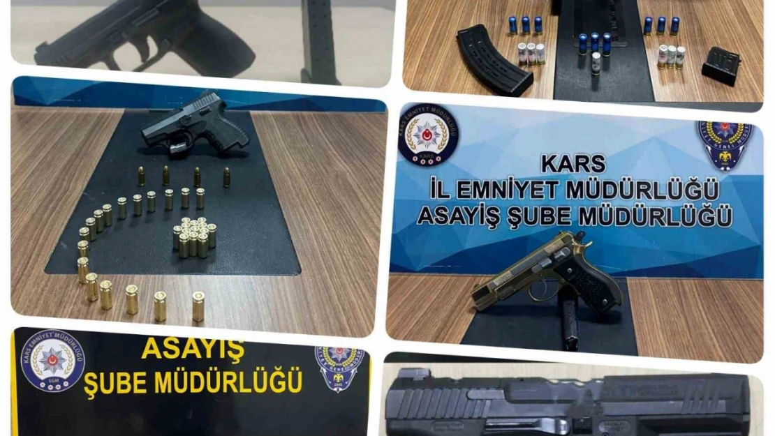 Kars'ta polis ruhsatsız silah taşıyanların kabusu oldu