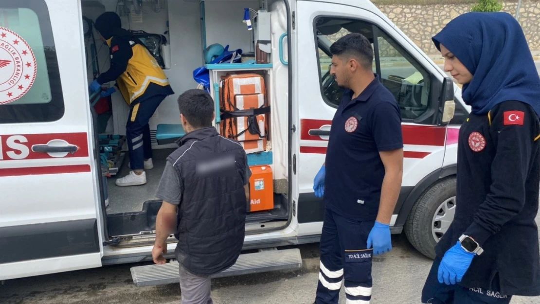 Köpeğe çarpmamak için motoru devirdi: 2 yaralı