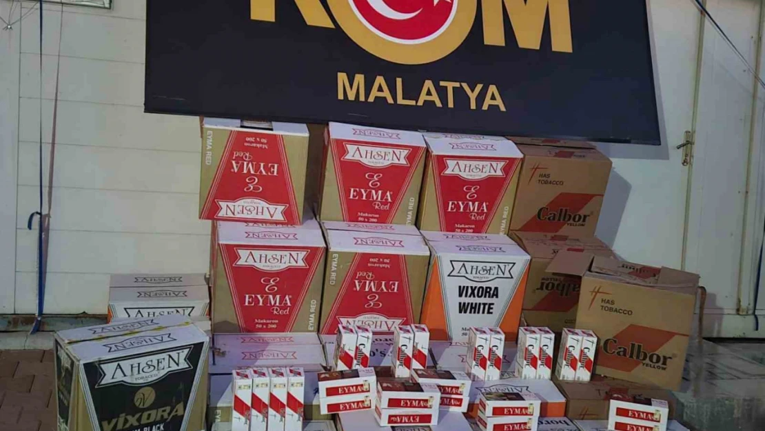 Malatya'da 408 bin adet gümrük kaçağı makaron ele geçirildi