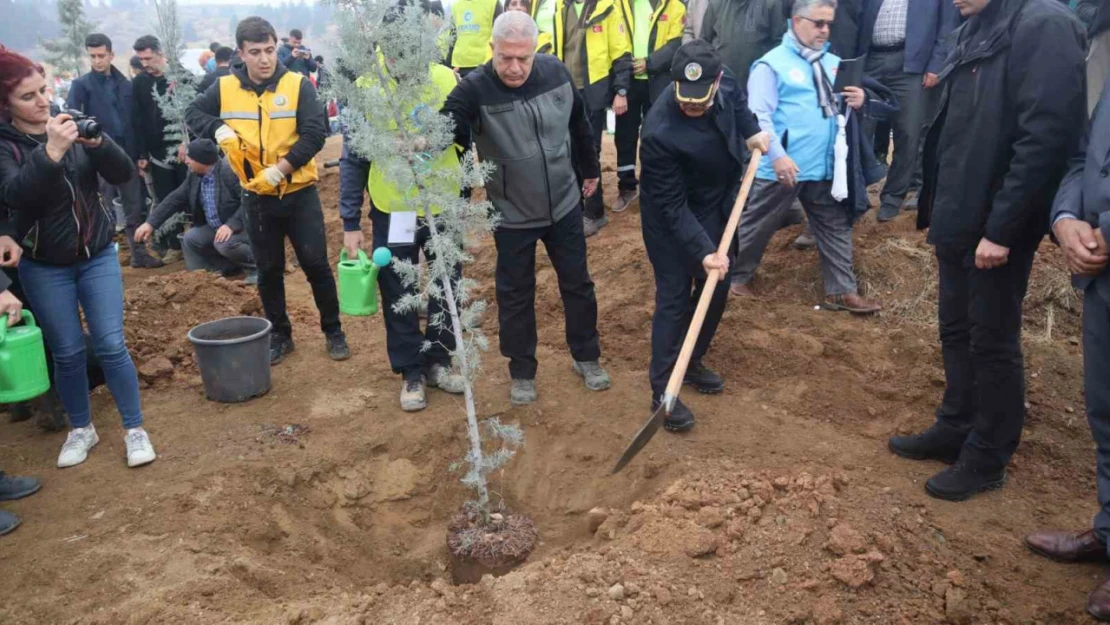 Malatya'da fidanlar toprakla buluştu