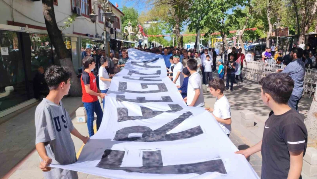 Malatya'da Gazze için yürüyüş düzenlendi