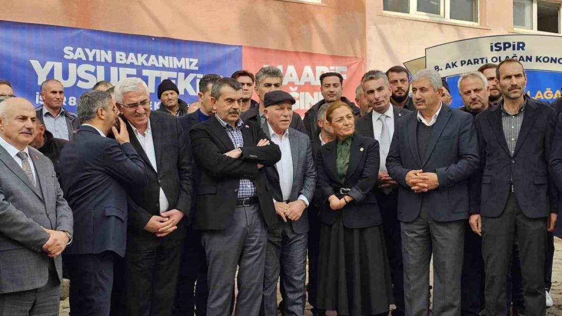 Milli Eğitim Bakanı Tekin, Erzurum'da ilçe kongrelerine katıldı