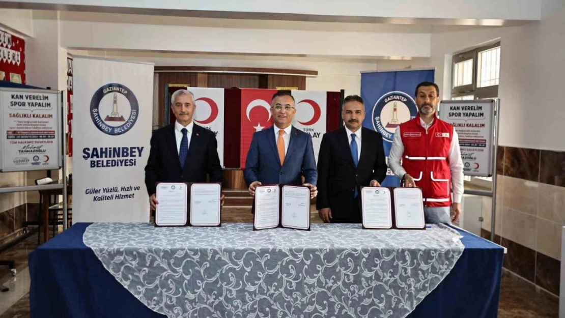 Şahinbey Belediyesi kan bağışı protokolü imzaladı