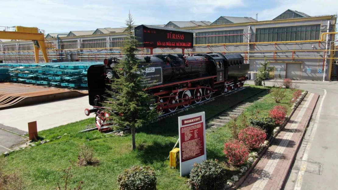 Türkiye'nin ilk yerli ve milli lokomotifi 'Bozkurt' Sivas'ta sergileniyor