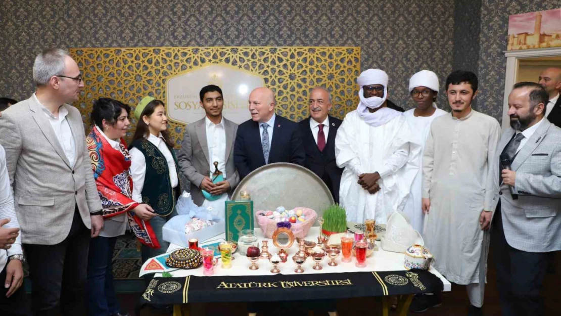 Uluslararası öğrenciler Erzurum'da iftar yemeğinde buluştu