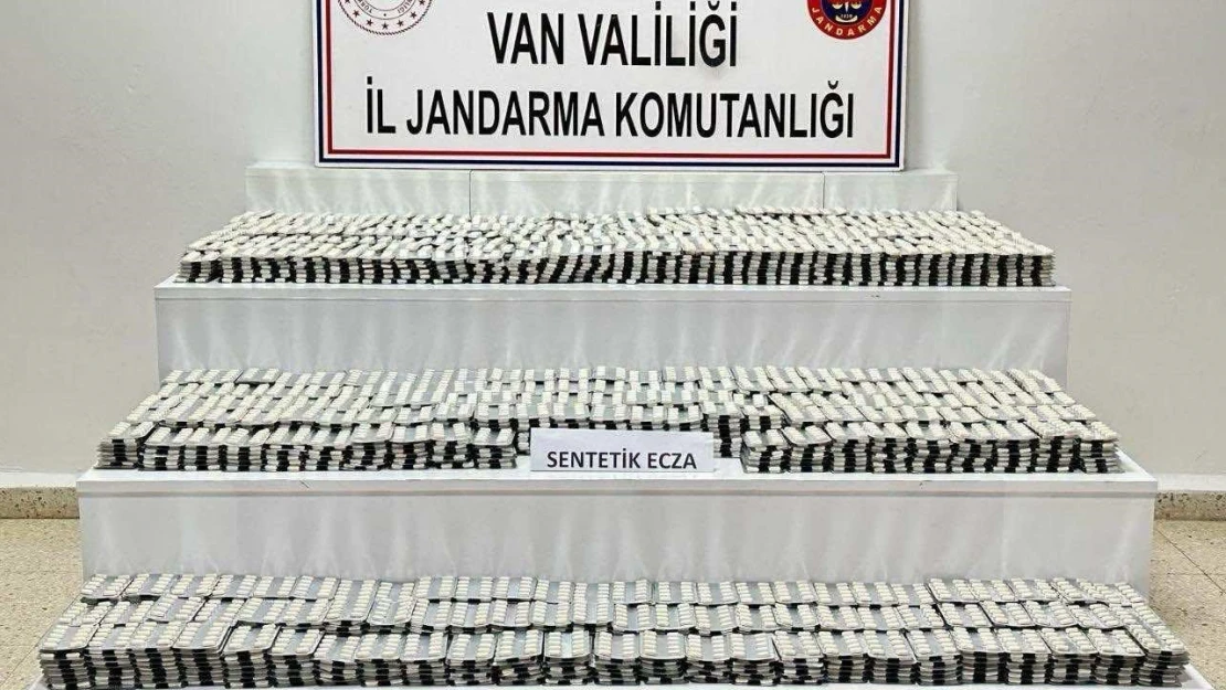 Van'da 32 bin 764 adet sentetik ecza ele geçirildi