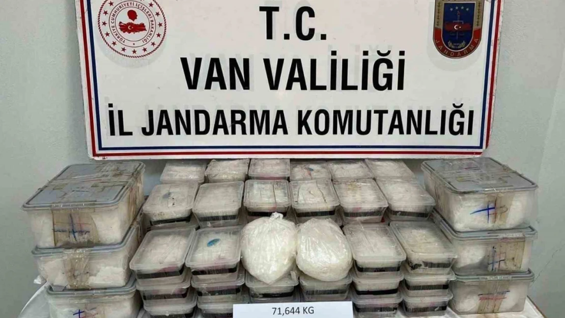 Van'da 71 kilo 629 gram metamfetamin ele geçirildi