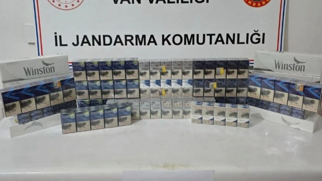 Van'da 860 paket kaçak sigara ele geçirildi