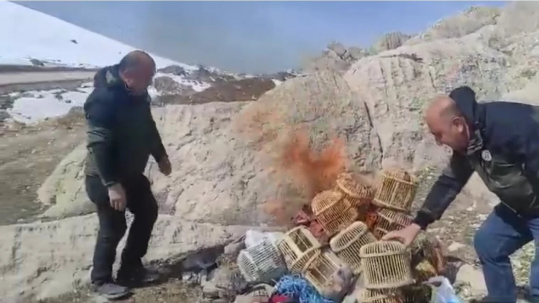 Van'da kafes avcılığı yapan 3 kişiye 48 bin 765 TL idari para cezası kesildi