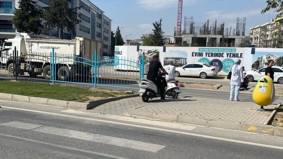 Yaya geçidini kullanan motosikletler cezadan kaçamıyor