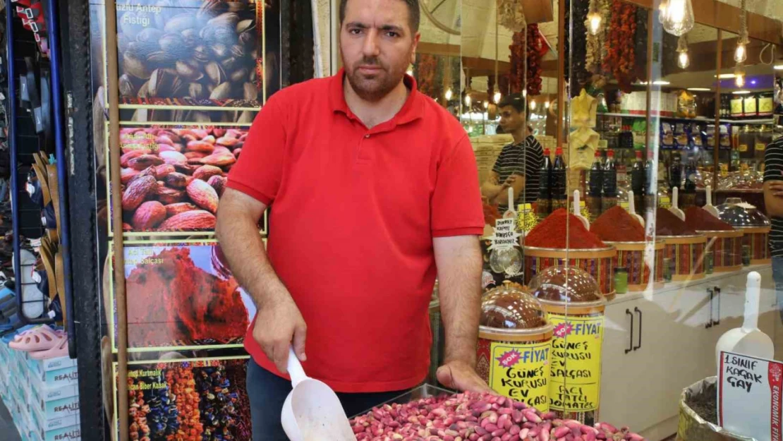 Yeni sezon mahsulü 'ben fıstıklar' tezgahlardaki yerini aldı