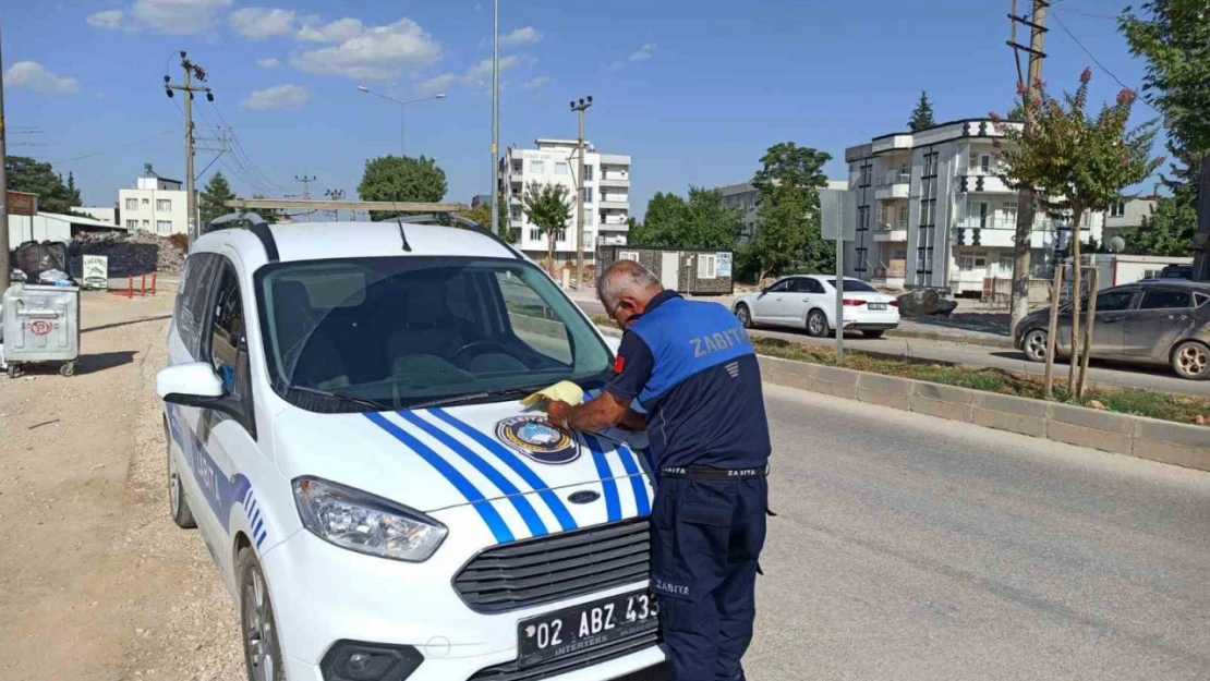 Yola çimento döken miksere cezai işlem uygulandı