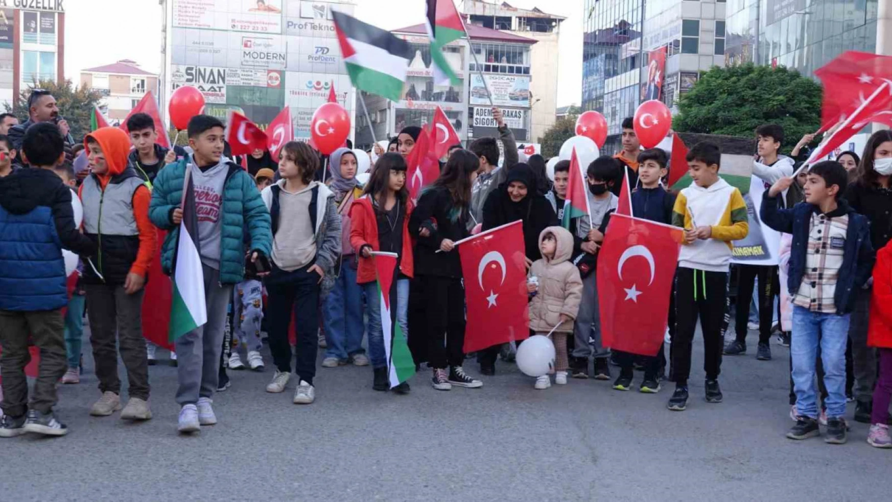 Iğdır'da 'Büyük Filistin Yürüyüşü'