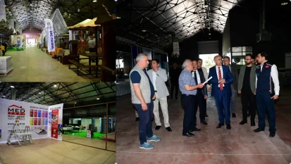 Başkan Er Yapı Dekorasyon Fuarı Alanında İncelemelerde Bulundu
