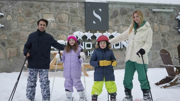 Wilma Elles Sarıkamış'ta kayak tatilinde