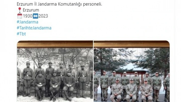 Jandarmadan duygu dolu paylaşım
