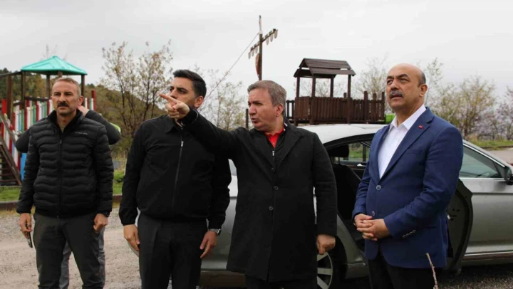 Vali Aydoğdu, Ergan Dağında incelemelerde bulundu