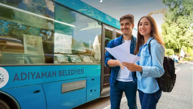 Adıyaman Belediyesi'nden YKS öğrencilerine ücretsiz ulaşım desteği