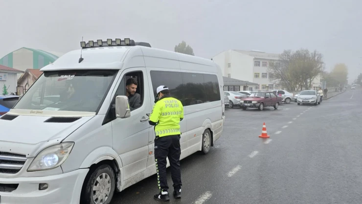 Ağrı'da KYK yurtları ve okul servislerinde güvenlik denetimleri sürüyor