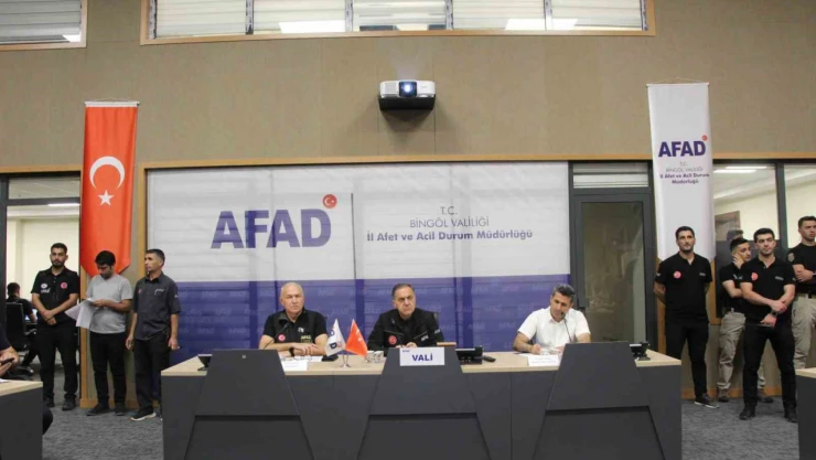 Bingöl'de olası 7 büyüklüğündeki deprem için bölgesel tatbikat başladı