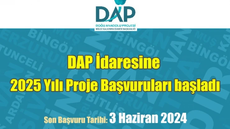 DAP 2025 yılı proje teklif çağrısına çıktı