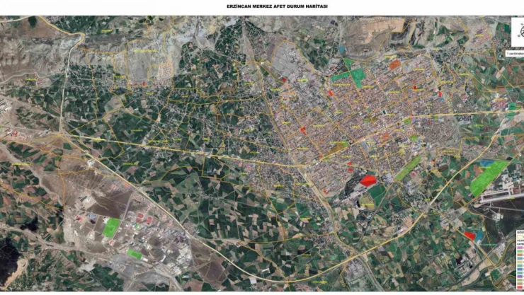 Erzincan'da afet ve acil durum için toplanma alanları belirlendi