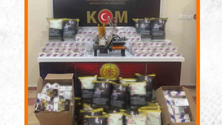 Erzincan'da sigara imalathanesi olarak kullanılan ikamete operasyon düzenlendi