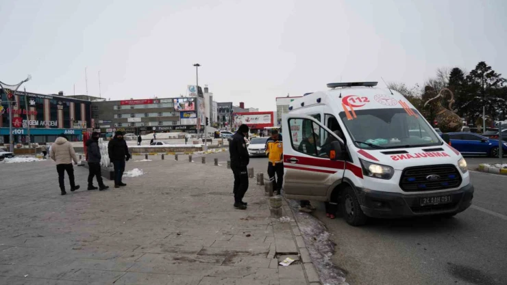 Erzincan yazısının önünde elektrik akımına kapıldı