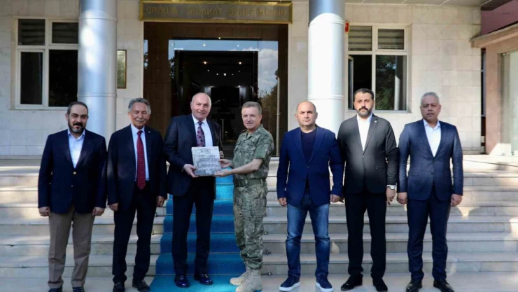 ETSO heyetinden 9. Kolordu Komutanı Tümgeneral Tuncay Altuğ'a hayırlı olsun ziyareti