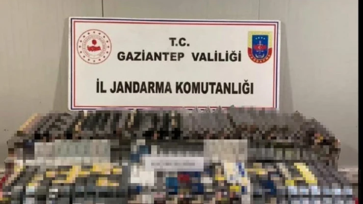 Gaziantep'te 41 bin TL değerinde kaçak sigara ele geçirildi: 1 gözaltı