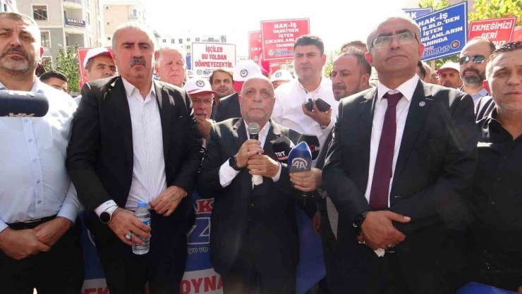 Hak-İş Genel Başkanı Arslan: 'Mücadelemizi sonuna kadar sürdüreceğiz'