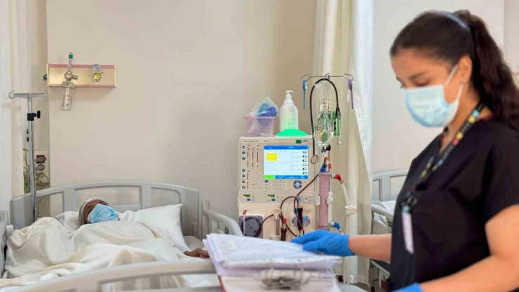 Kahta'da yoğun bakım ünitesine diyaliz cihazı kuruldu