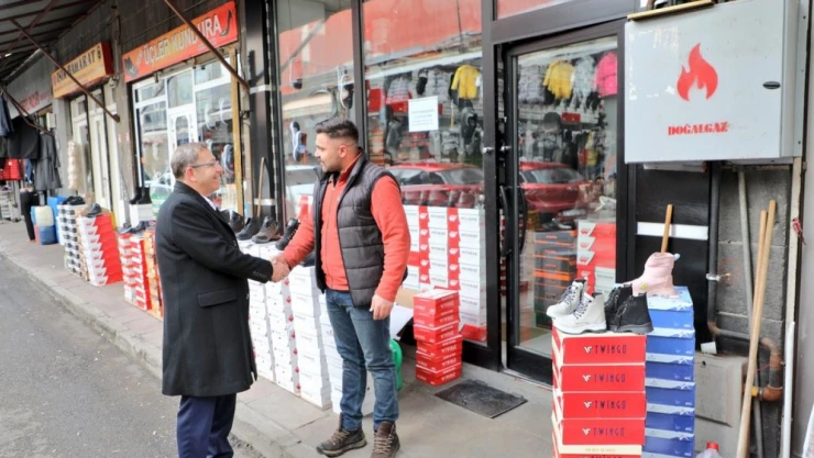 Kars Valisi Ziya Polat'tan esnaf ziyareti