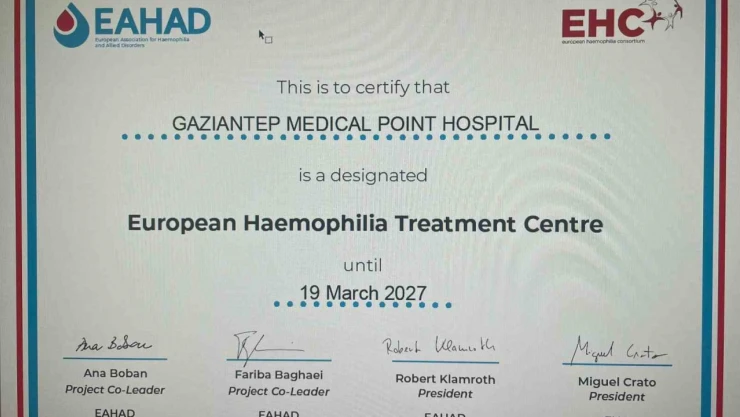 Medical Point Hastanesi'nde hemofili tedavisinde yeni bir adım