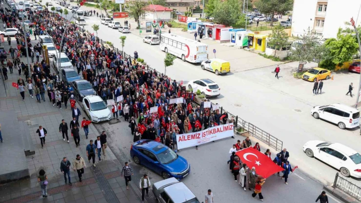 Muş'ta 'Biz Büyük Bir Aileyiz' yürüyüşü yapıldı