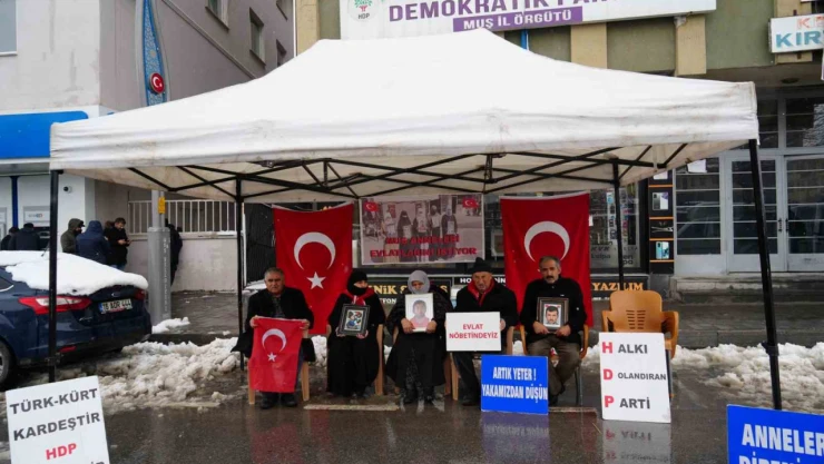 Muşlu annelerin evlat nöbeti devam ediyor