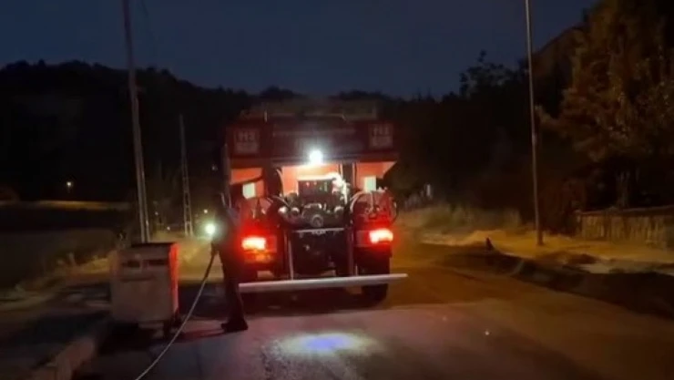 Otluk alanda çıkan yangın korkuttu