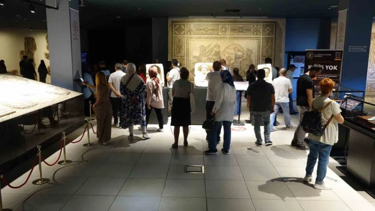 Zeugma Mozaik Müzesi, festival için Gaziantep'e gelenlerin akınına uğruyor