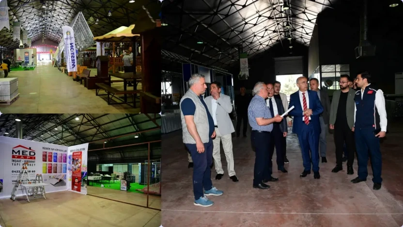 Başkan Er Yapı Dekorasyon Fuarı Alanında İncelemelerde Bulundu